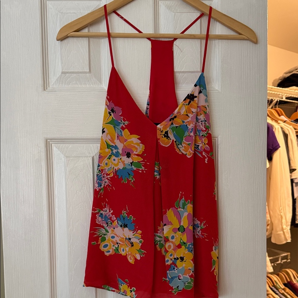 Polo Ralph Lauren Red Floral Tank Top